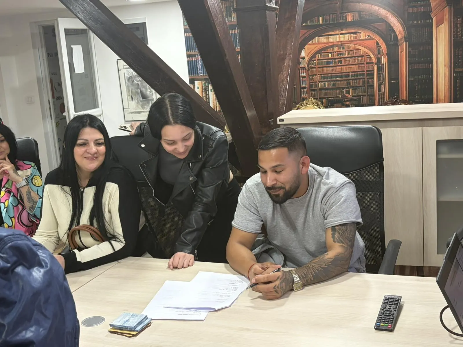 Participants taking part in a THRIVE employability and digital skills workshop in Serbia.