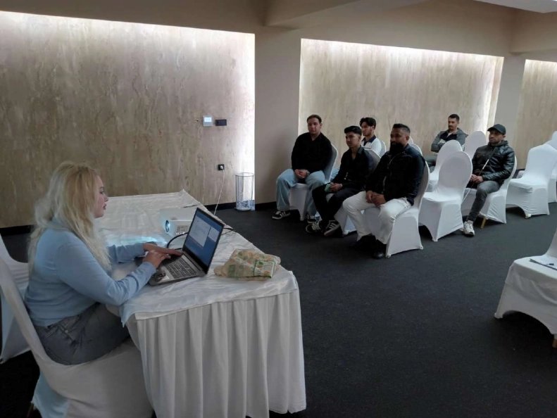 Participants attending a THRIVE employability and digital skills workshop in North Macedonia