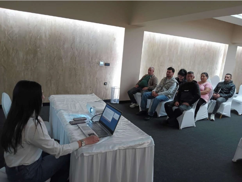 Youth engaged in a THRIVE employability and digital skills workshop in North Macedonia
