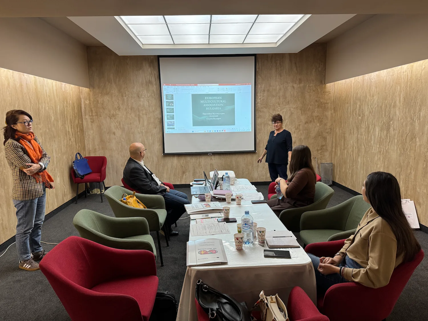 A project representative presenting during the THRIVE Kick-Off Meeting in Kočani